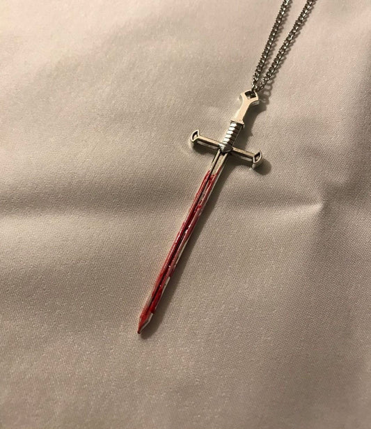 X Blood sword necklace