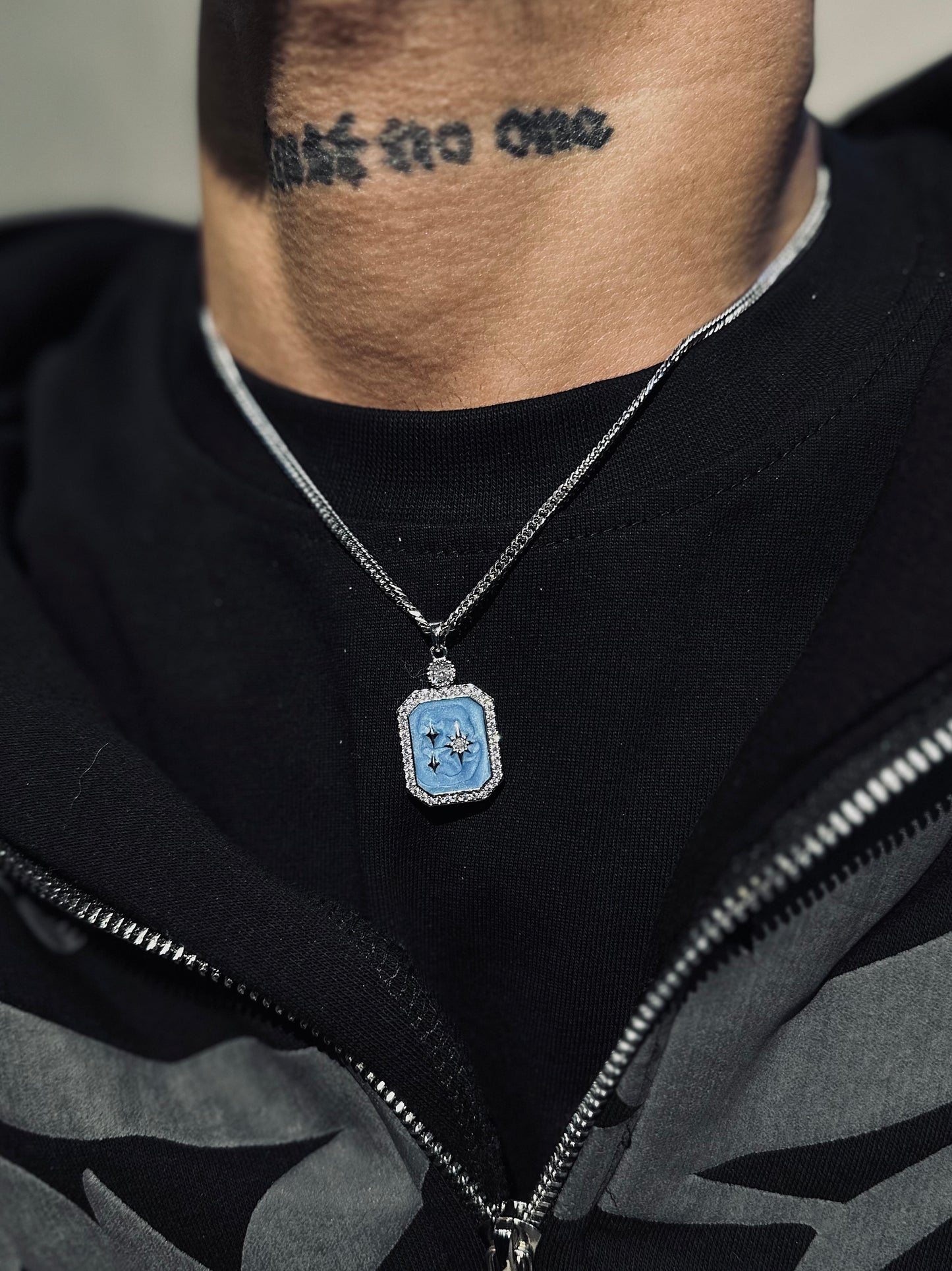 Clear sky necklace