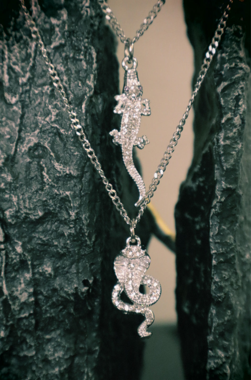 Snake and crocodile Necklace