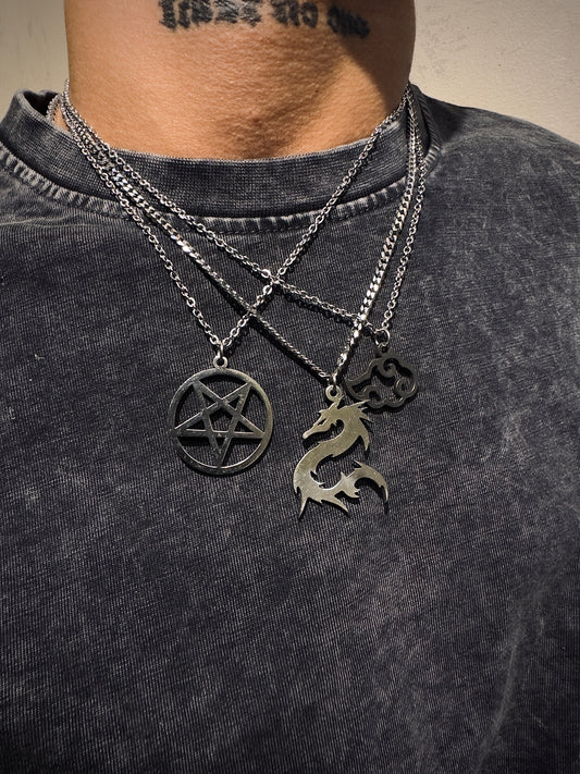 pentagram & Naruto necklace