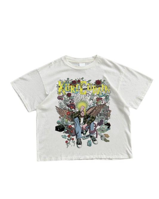 Kurt copain white Tee