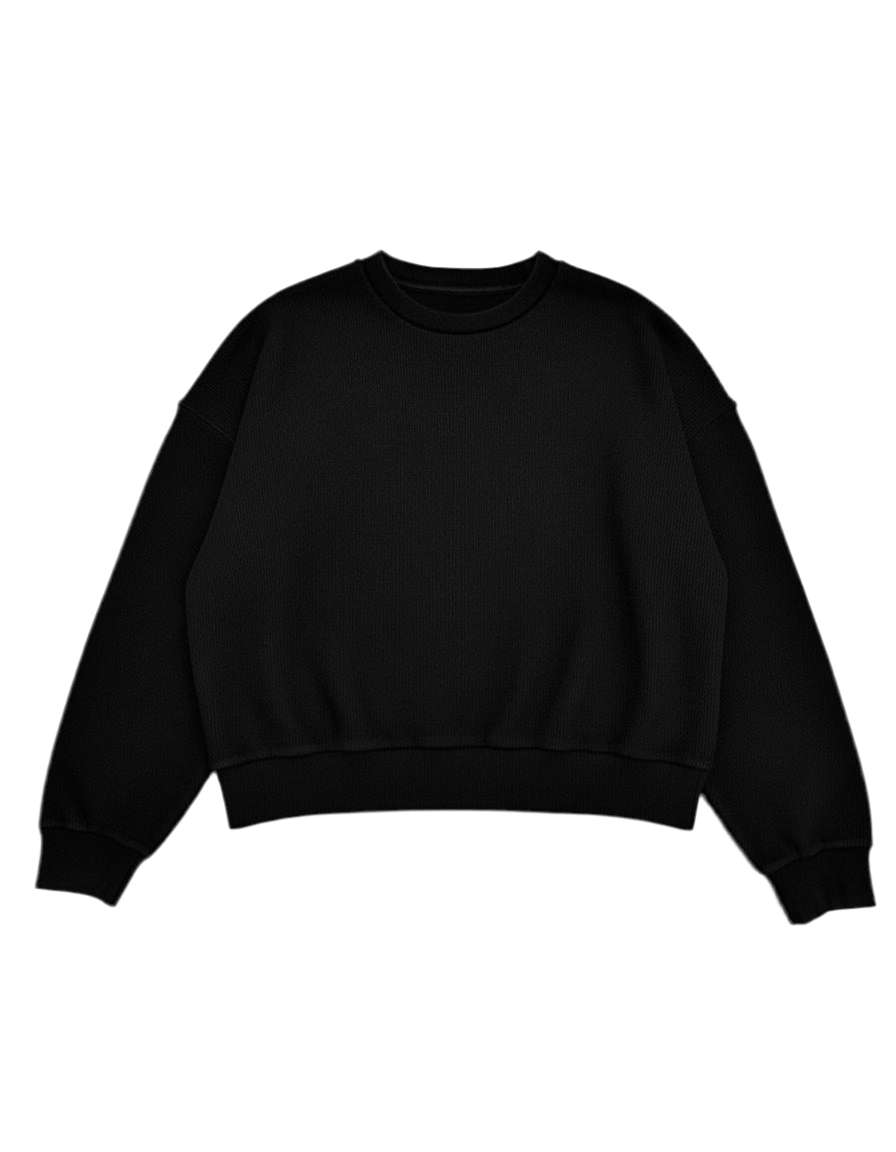 Plain boxy fit *25 sweater