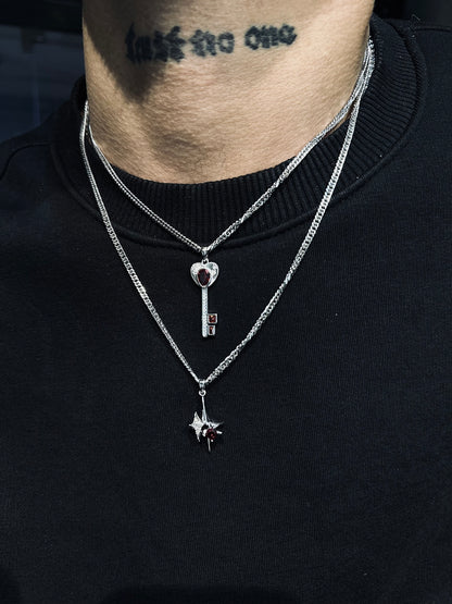 Red stone key & red star
