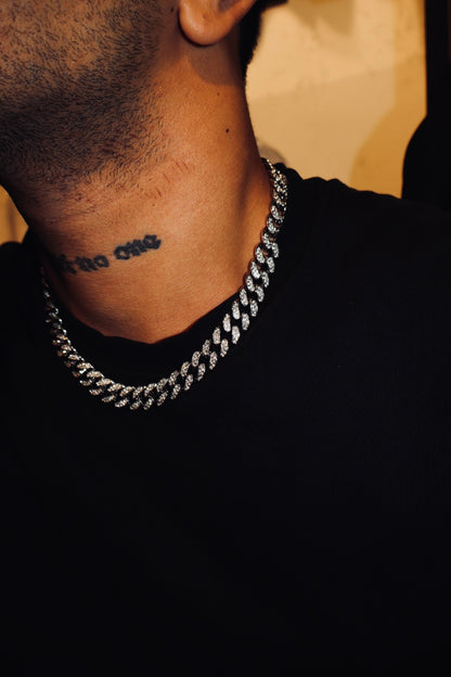 Icy star & cuban necklace