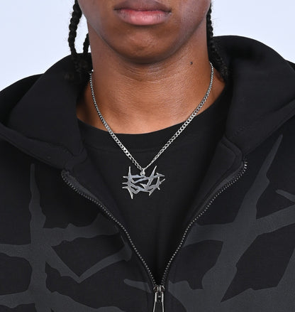 BLACK CIRCLE S25 NECKLACE