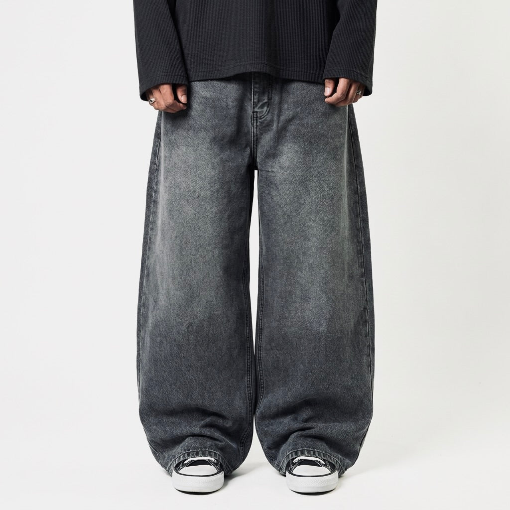 Acid gray jeans BALLOON FIT