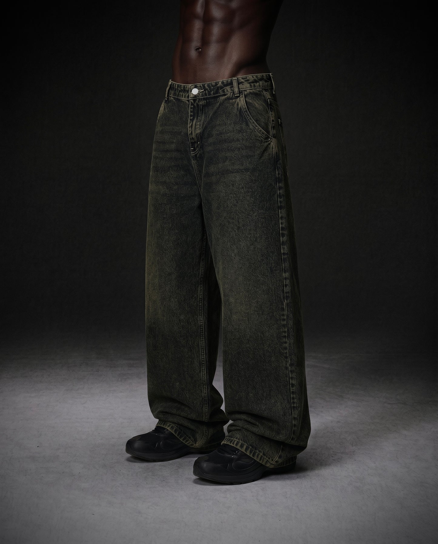 Acid wide leg jeans