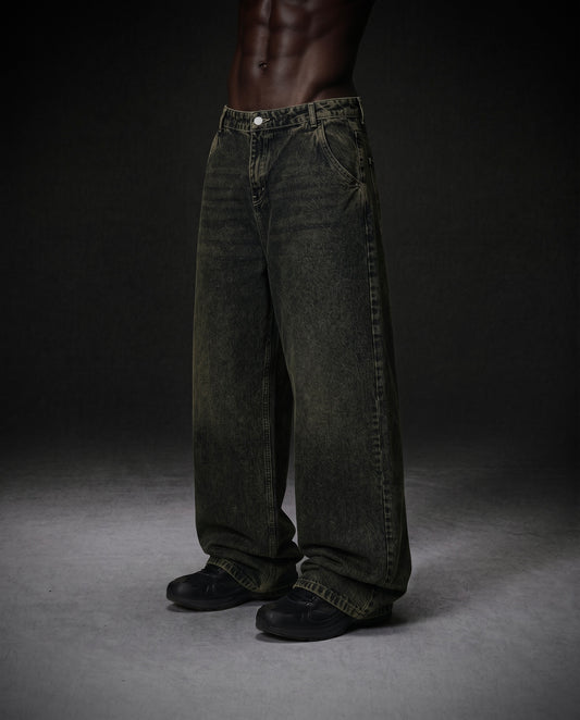 Acid wide leg jeans