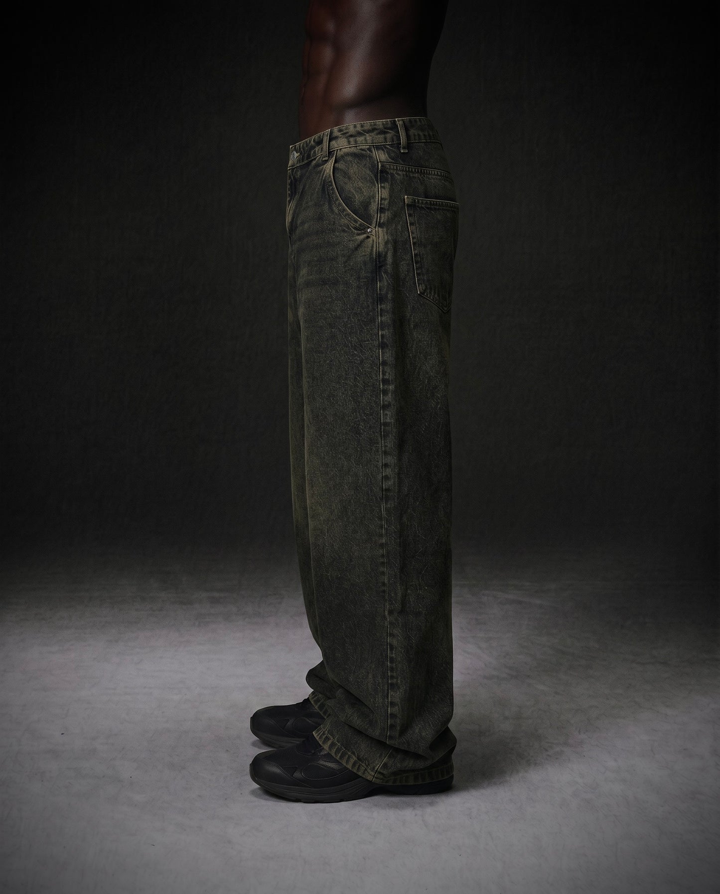 Acid wide leg jeans