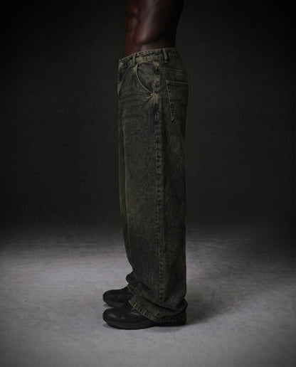 Acid wide leg jeans