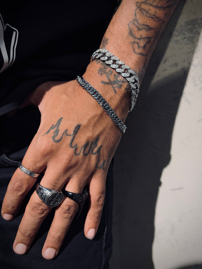 Iced out miami bracelet & link bracelet