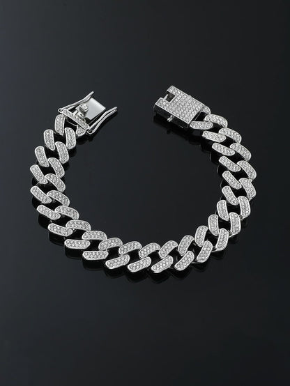 Iced out miami bracelet & link bracelet